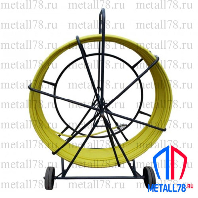 Протяжка для кабеля, D=11 мм 350 м, на усиленной тележке "Длинномер" (протяжка кабельная, кондуктор, УЗК)