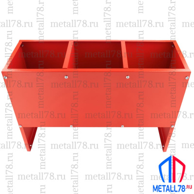 Подставка для трёх огнетушителей ПО-20-3 (сборно-разборная) В400хШ660хГ230 мм