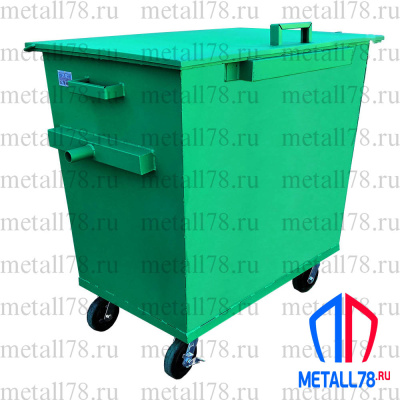 Контейнер для мусора 0,75 м³ в комплектации «Евро»