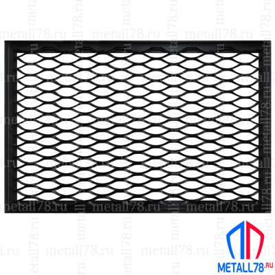 Решетка придверная металлическая 500х750мм большая