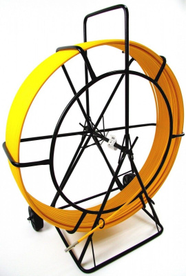 Протяжка для кабеля, D=11 мм L=50 м, на усиленной тележке "Компакт", (Протяжка кабельная, Кондуктор, УЗК)