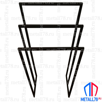 Полотенцесушитель на 3 полотенца, Держатель для полотенец, Полотенцедержатель, Вешалка, Полотенцесушило, Вешалка в ванну для полотенец напольная, В1100хШ500хГ300 мм